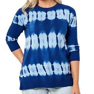LOGO by Lori Goldstein Tie Dye Pullover Sweater X SMALL (313C)